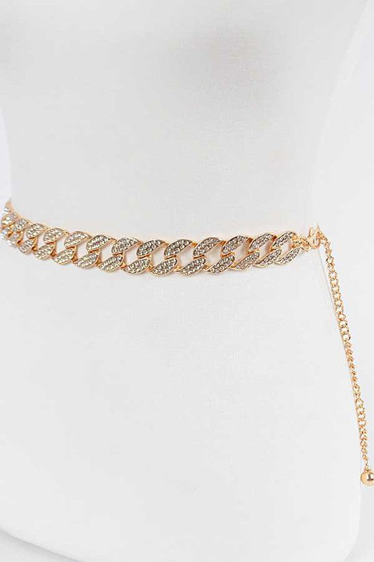 Crystal Iconic Chain Belt