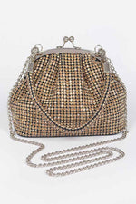 Gold Rhinestone Party Clutch