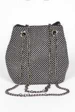 Rhinestone Mesh Convertible Swing Bag