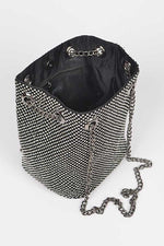 Rhinestone Mesh Convertible Swing Bag